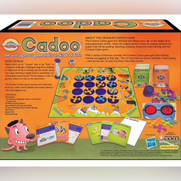 Vintage Original!!! 2001 Sealed Cranium Cadoo Board Game Game of the Year - Picture 5 of 11